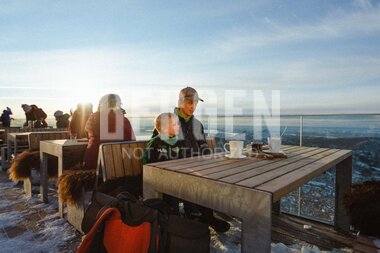 Vinter på Ulriken i Bergen