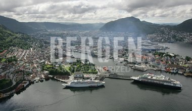 Bergen Havn med cruiseskip