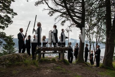 Treblåsergruppa på Fløyen