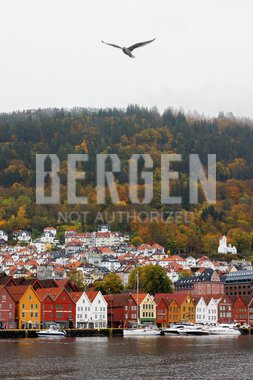 Høststemning på Bryggen