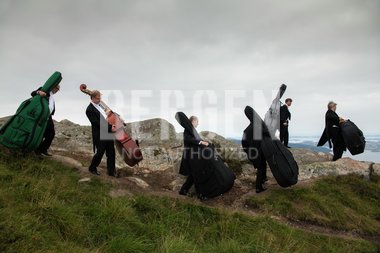 Kontrabassgruppen på Ulriken