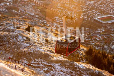 Vinter på Ulriken i Bergen