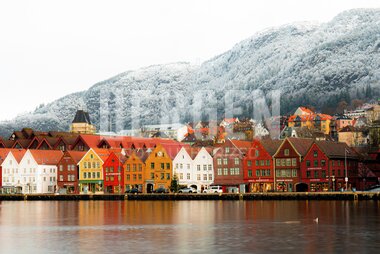 Vinterfrost på Bryggen