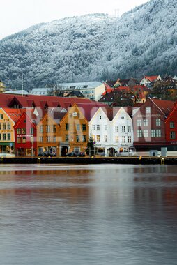 Vinterfrost på Bryggen