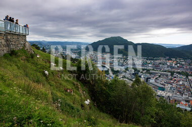 På toppen av Fløyen