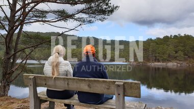 Vinnesvatnet i Austevoll kommune sør for Bergen