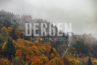 Høst ved Fløibanen i Bergen