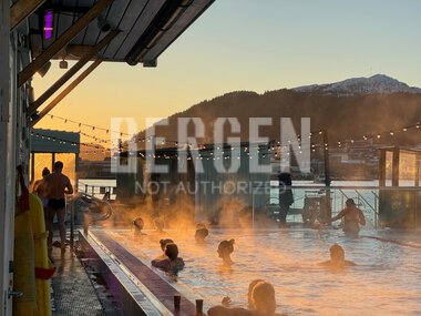 Vinter på Nordnes Sjøbad 