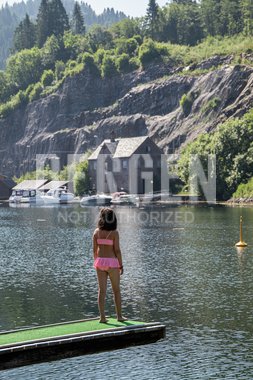 Badeplass på Osterøy utenfor Bergen