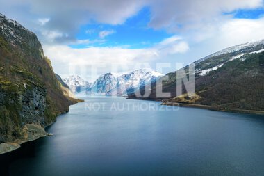 Aurlandsfjorden sett fra Flåm