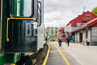 Flåmsbana på  Myrdal stasjon