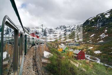 Flåmsbana på  Myrdal stasjon