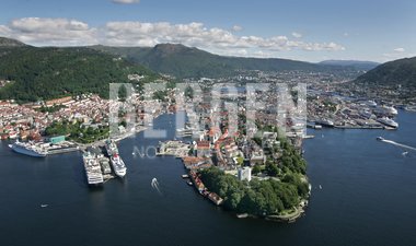 Flyfoto av Bergen