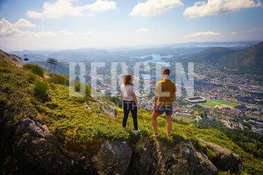 Utsikt fra toppen av Ulriken