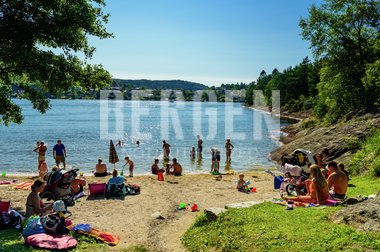 Kyrkjetangen badestrand i Bergen