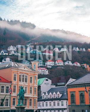 Fløyen sett fra Vågsallmenningen
