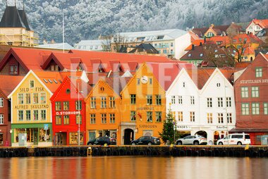 Vinterfrost på Bryggen