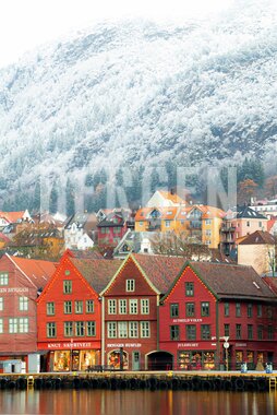 Vinterfrost på Bryggen