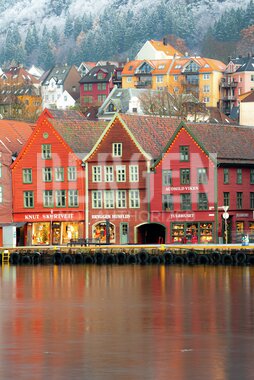 Vinterfrost på Bryggen