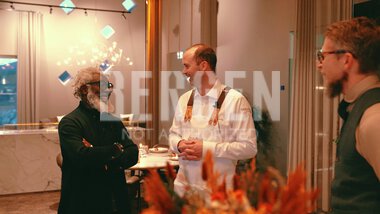 Designer T-Michael sammen med kokk Ørjan Johannessen