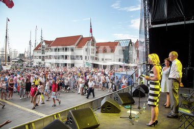 Tale fra scenen under Tall ships races