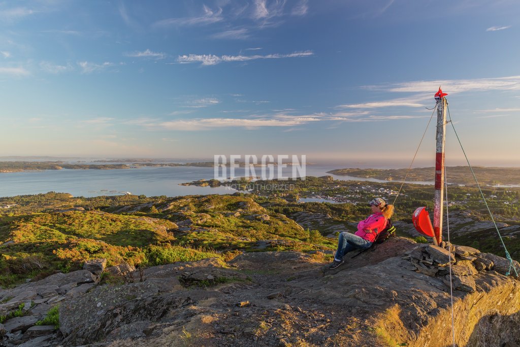 Fjelltoppen Kleppaksla i Sund kommune