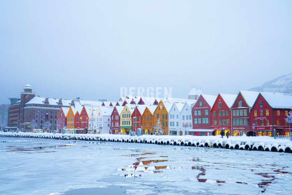 Vinter på Bryggen