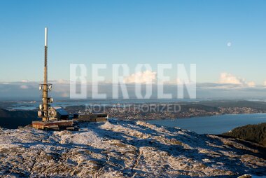 Vinter på Ulriken i Bergen