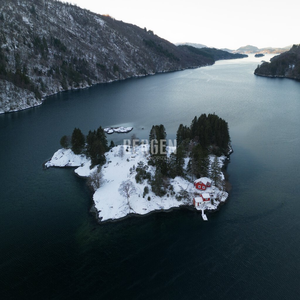 Utsikt på Osterøy om vinteren