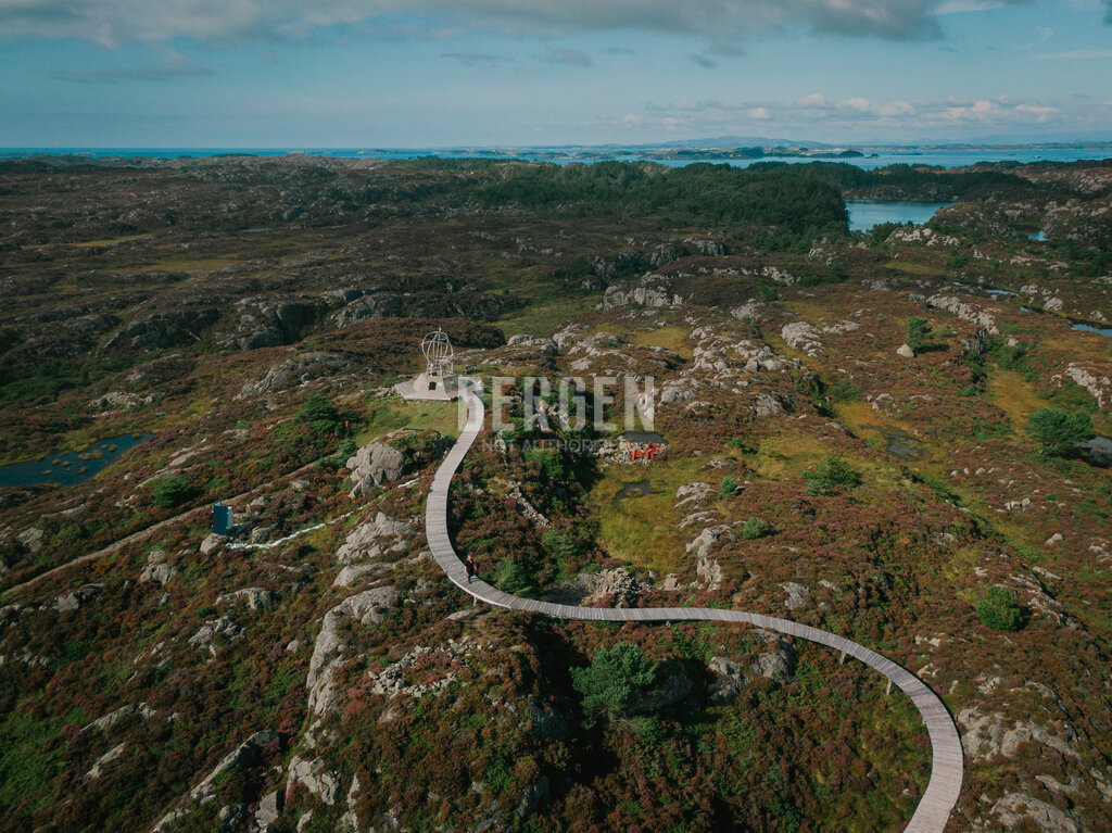 Globen på øyen Stolmen i Austevoll kommune utenfor Bergen