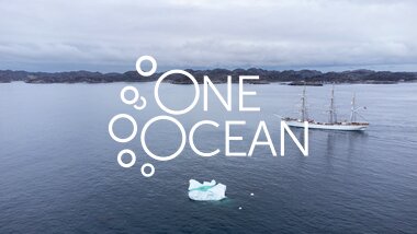  Statsraad Lehmkuhl seilerr forbi isfjell utenfor Nuuk, Grønland. August 2025. 