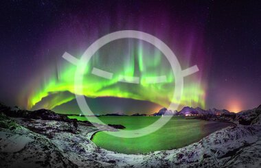 Northern lights on the Helgeland coast