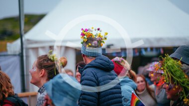 Pride parade at Trænafestivalen