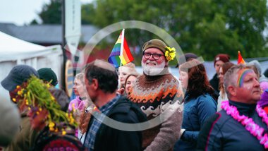 Pride parade at Trænafestivalen