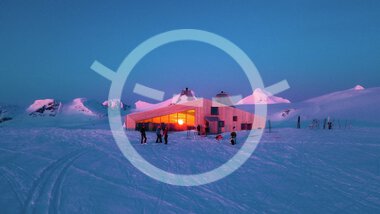 Rabothytta by Okstindan in Hemnes