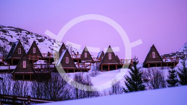 The eider houses at Vega, Basecamp Vega