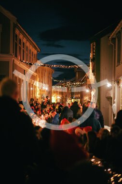 The world's longest Christmas porridge table in Mosjøen