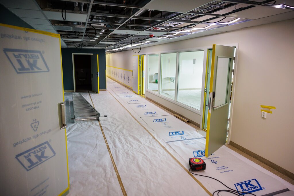 Befaring på nye Fjerdingby skole  17. mars 2022