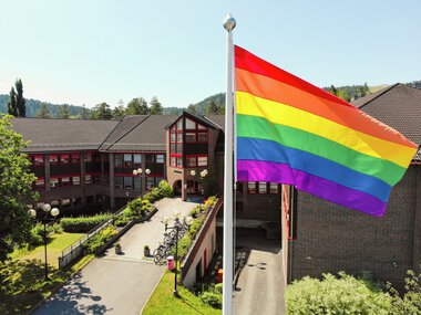 Pride-flagging på rådhuset