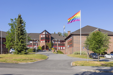 Pride-flagging på rådhuset