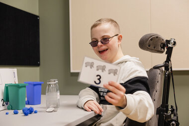 Elev ved Fjerdingby ressursavdeling