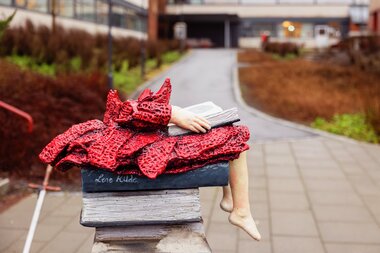 Kunstverket Boksøylen av Lene Kilde