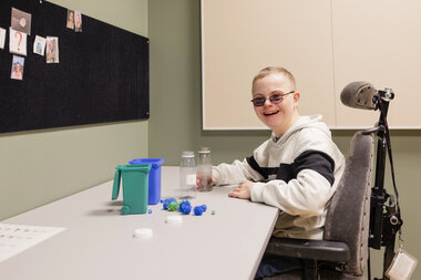 Elev ved Fjerdingby ressursavdeling