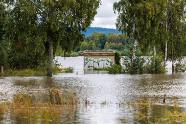 Flom etter ekstremværet Hans