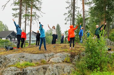 Utendørs trening i Marikollen