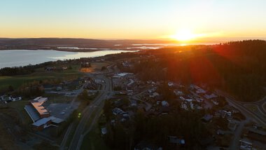 Utsikt over Fjerdingby