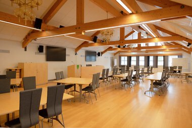 Kommunestyresalen i Rælingen rådhus