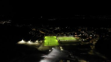 Snøproduksjon i Marikollen