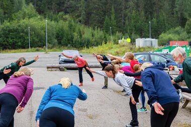 Utendørs trening i Marikollen