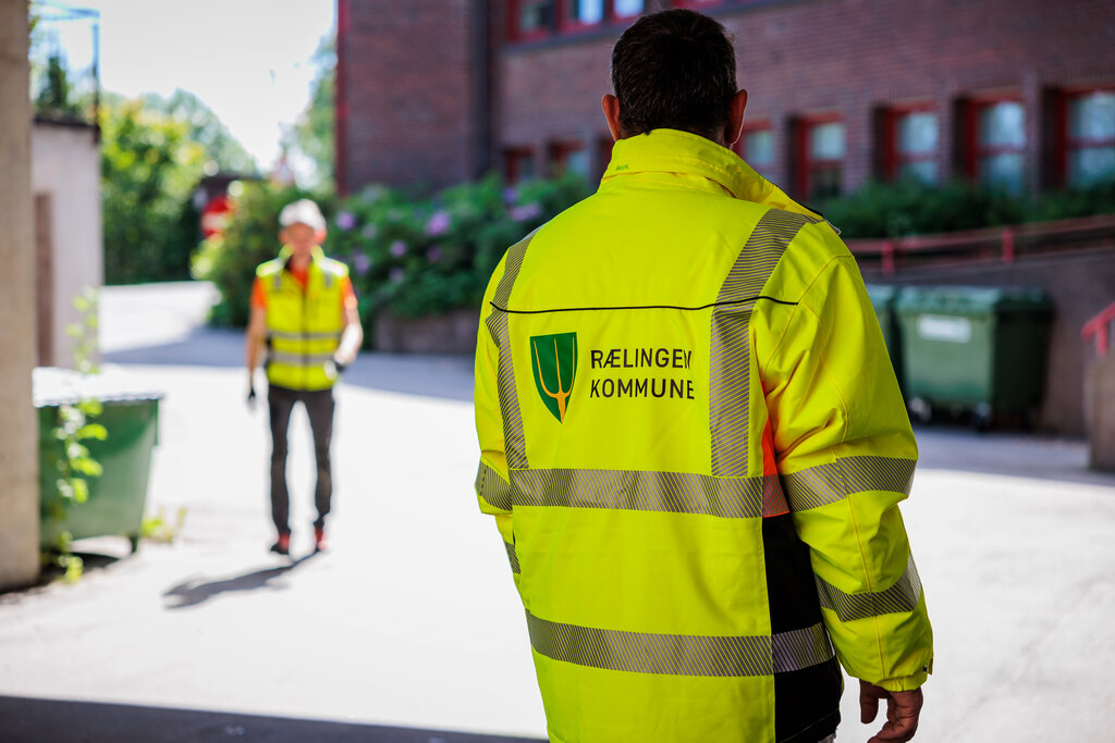 Driftstekniker i eiendomsavdelingen i Rælingen kommune